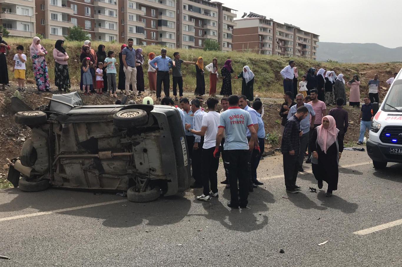  Bingöl'de kaza: 5 yaralı
